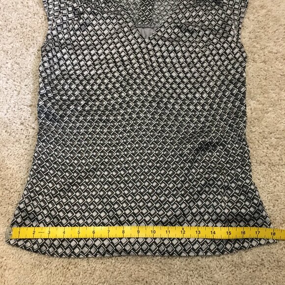Mexx Silk Chain Mail Babe Print Sleeveless Blouse - Picture 12 of 13